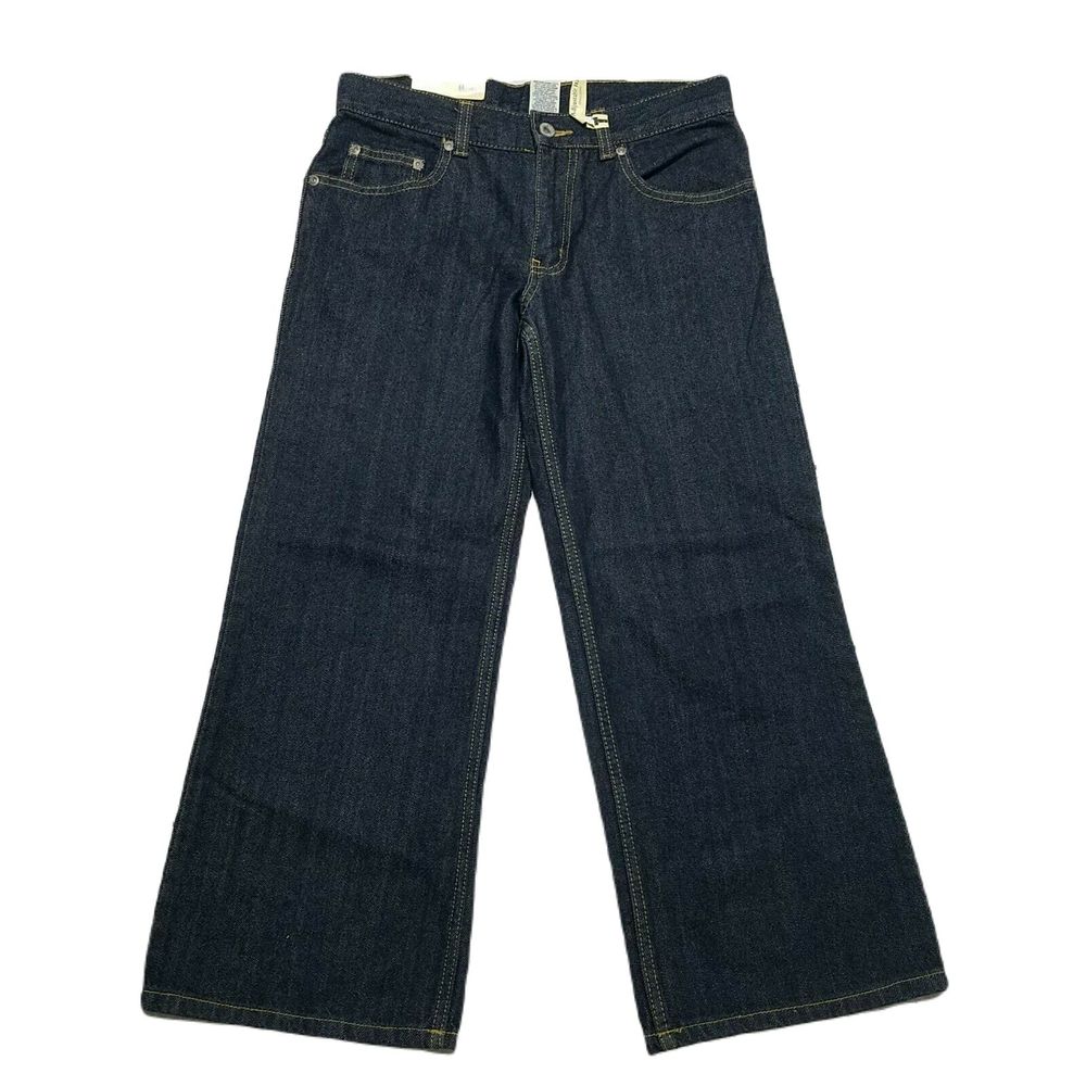 Faded Glory NWT Boy's Denim Jeans ~ Sz 10H ~ Blue ~ Adjustable Waist ~ Bootcut